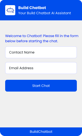 Build Chatbot Chat Widget
